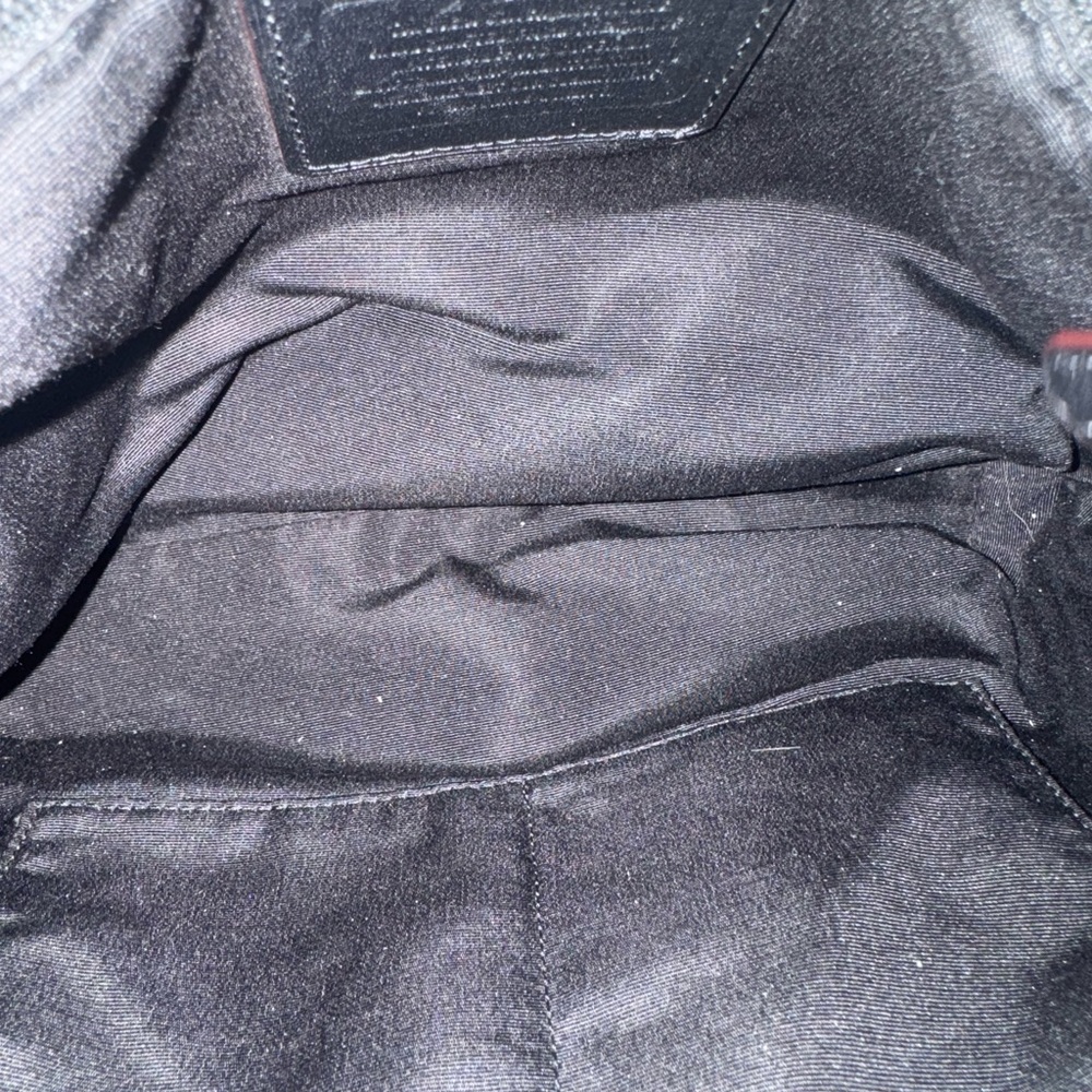 Coach Black and Gray Signature Shoulder Bag - Picture 5 of 8